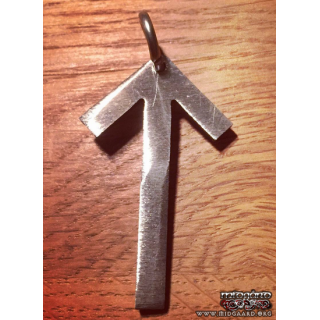 Hand-forged Tiwas rune stainless steel